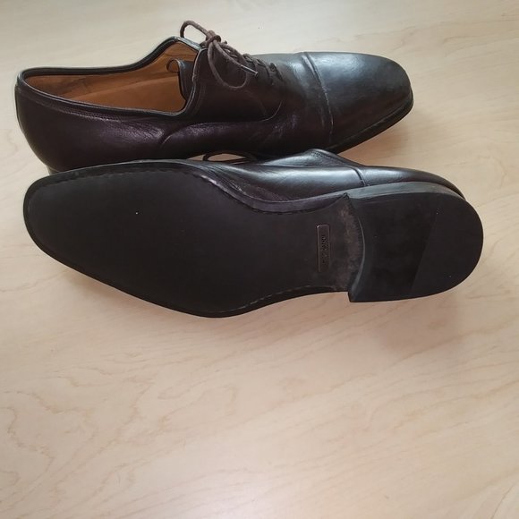 Magnanni cap toe dark brown cap toe dress oxford main image 4